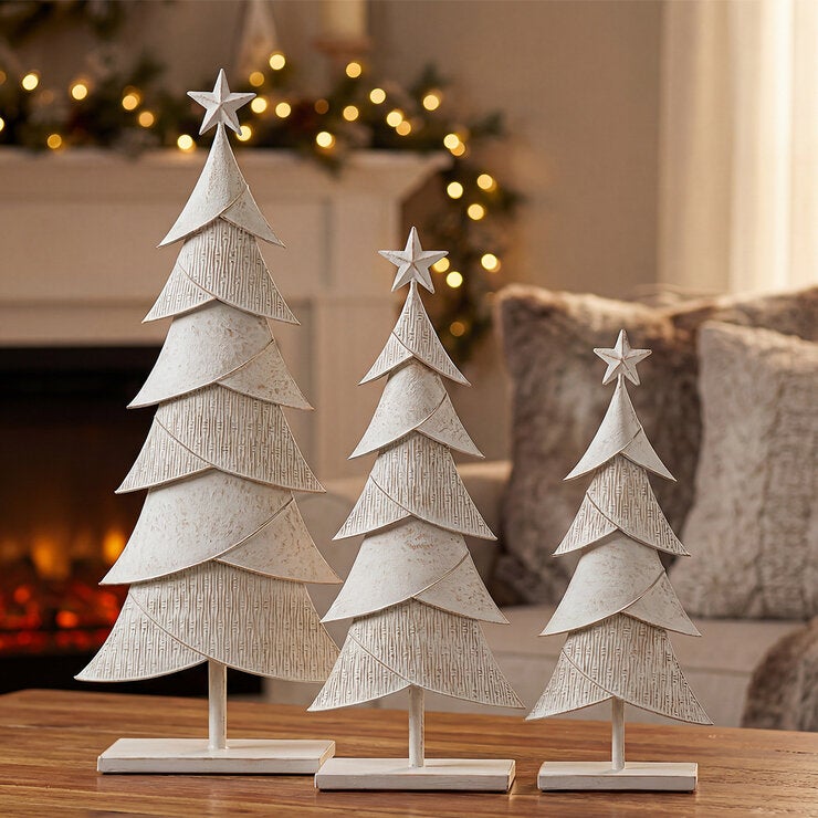 Árboles Metálicos Navideños, Juego de 3 Piezas — Imagen 2 de 2