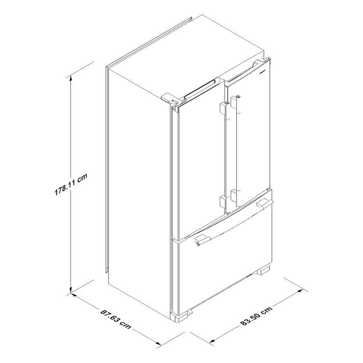 Kitchenaid Refrigerador 22' French Door — Imagen 2 de 4