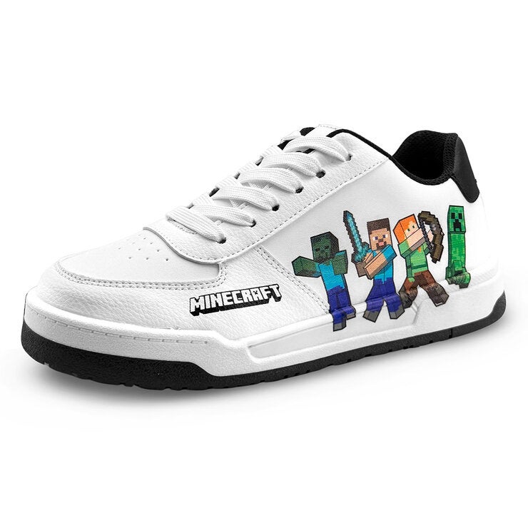 Minecraft, Tenis Color Blanco para Niño, Varias Tallas