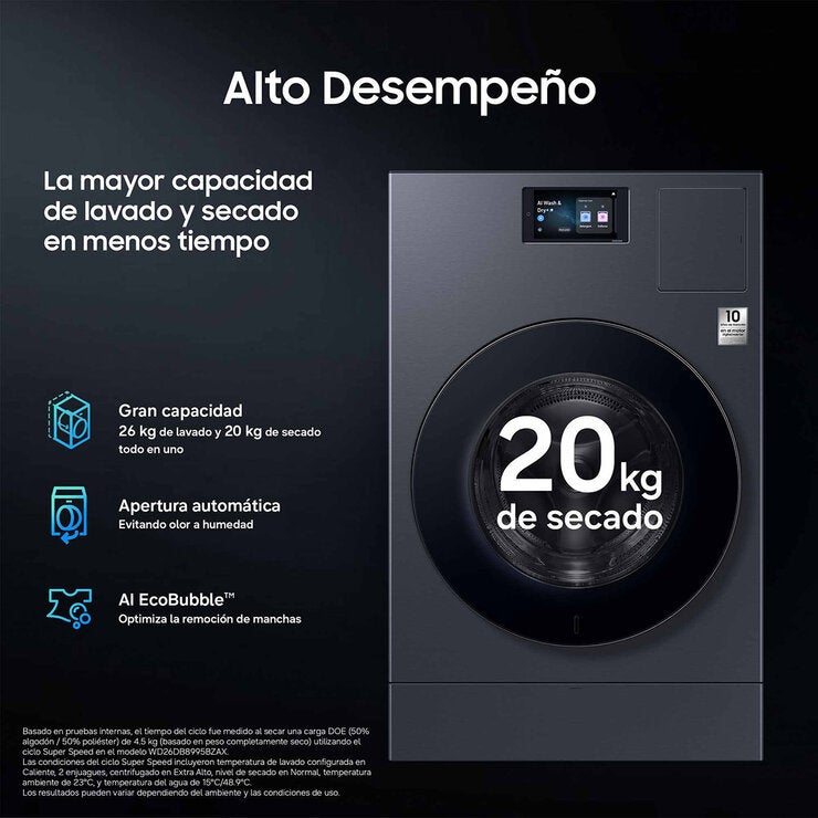 Samsung Lavasecadora Bespoke 26Kg / 20Kg — Imagen 4 de 4