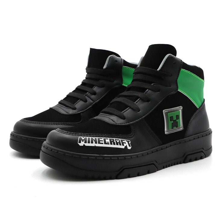 Minecraft, Tenis Media Bota Color Negro para Niño, Varias Tallas — Imagen 1 de 2