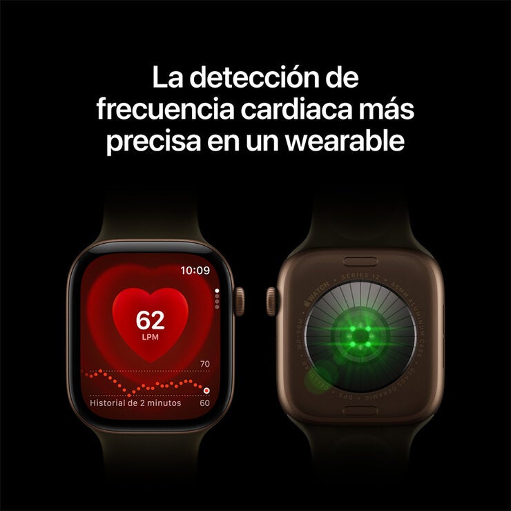 Apple Watch Series 12 (GPS + Celular) 42mm Aluminio Gris Espacial + Correa Deportiva Azul Profundo - Talla S/M — Imagen 4 de 4