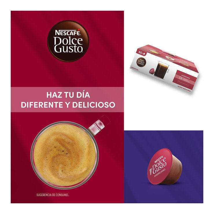 Nescafé Dolce Gusto, 60 cápsulas sabor Americano — Imagen 2 de 4