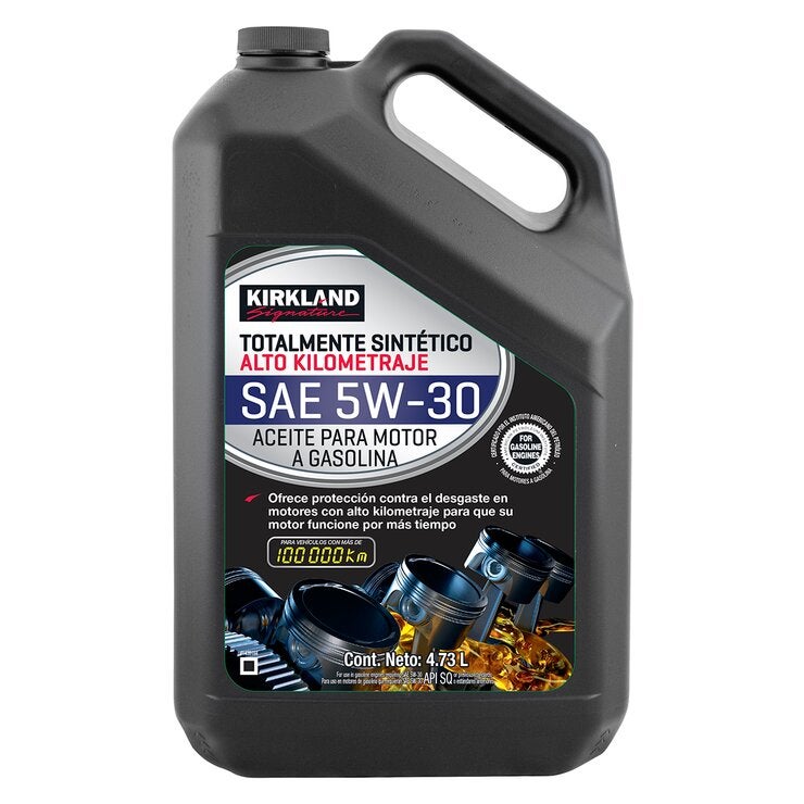Kirkland Signature Aceite Sintético para Motor 5W-30 Alto Kilometraje 2 Botellas de 4.73 Litros — Imagen 3 de 3
