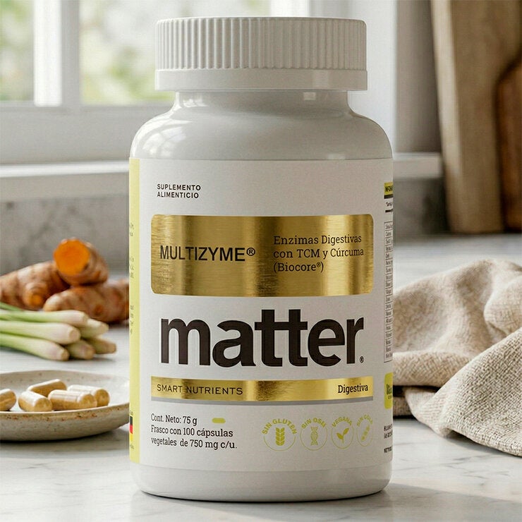 Matter Multizyme Enzimas Digestivas con TCM y Cúrcuma (Biocore®) 2 Frascos de 100 Cápsulas c/u — Imagen 3 de 3