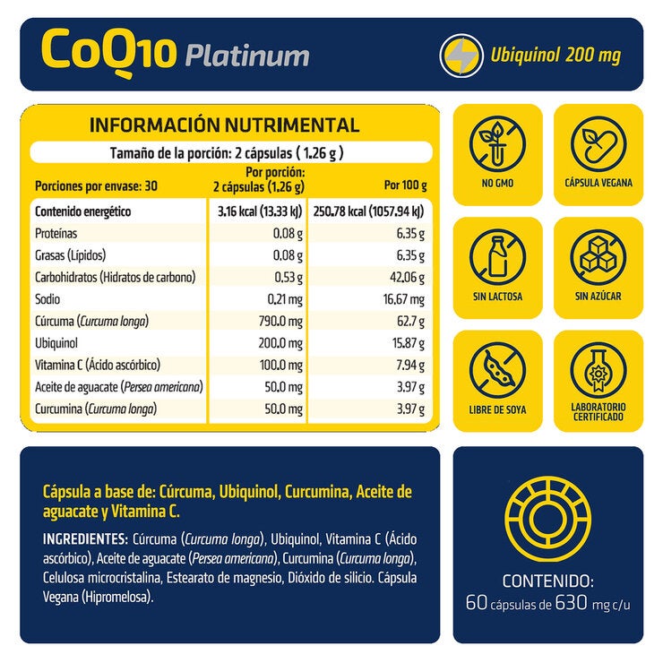 HealthAddiction COQ10 2 Frascos de 60 Cápsulas c/u — Imagen 2 de 2