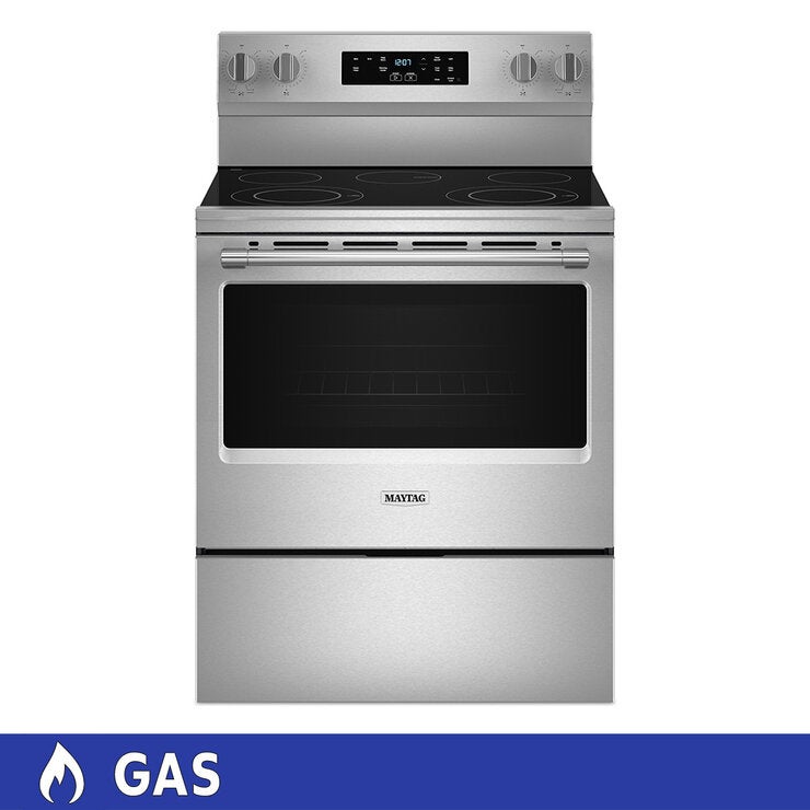 Maytag Estufa de Gas de Piso de 76cm con 5 Quemadores — Imagen 1 de 4