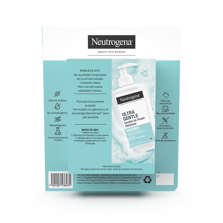 Neutrogena Gel Limpiador Ultra Gentle 2/251ml. — Imagen 3 de 4