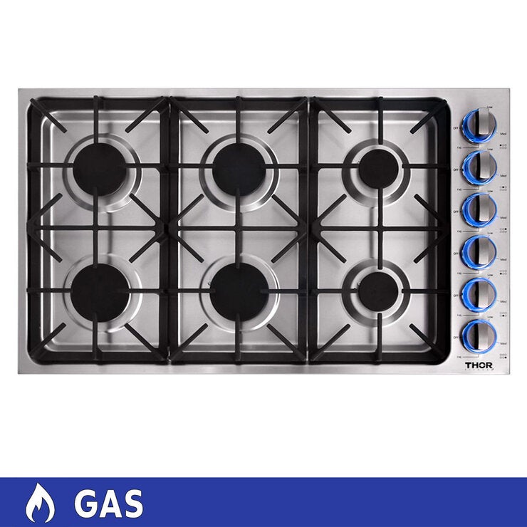 Thor Kitchen Parrilla de Gas 6 Quemadores 90cm