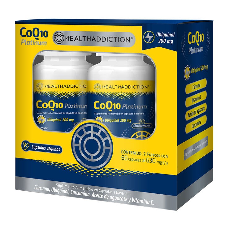 HealthAddiction COQ10 2 Frascos de 60 Cápsulas c/u — Imagen 1 de 2
