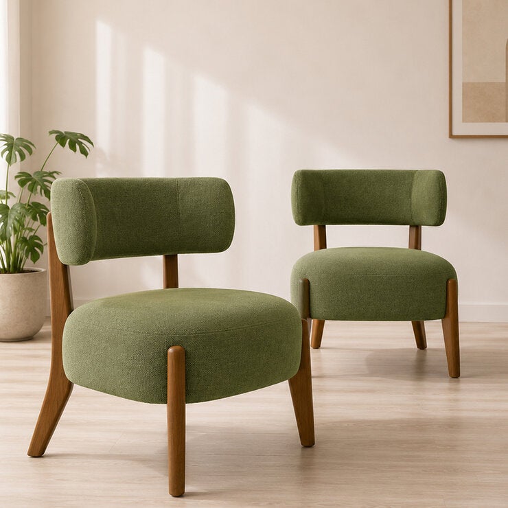 Tamarindo, Juego de 2 Sillones de Tela — Imagen 1 de 4