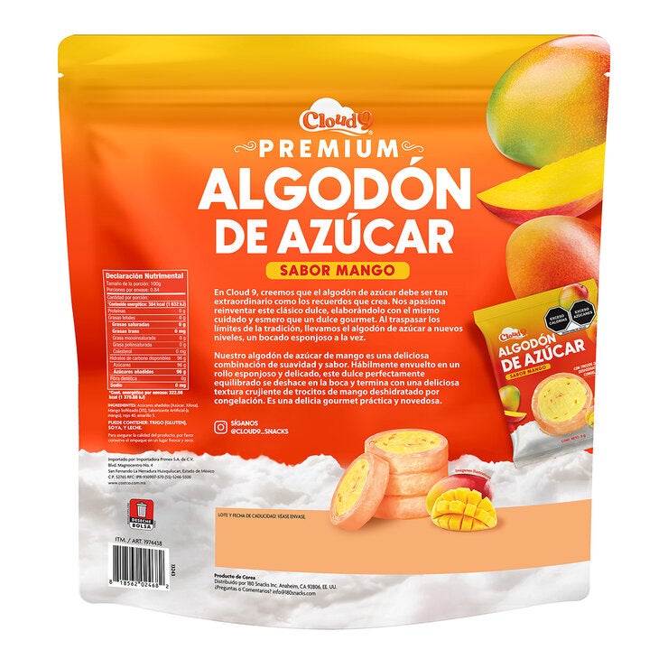 Cloud 9 Algodón de Azúcar Sabor Mango 84 g — Imagen 2 de 2