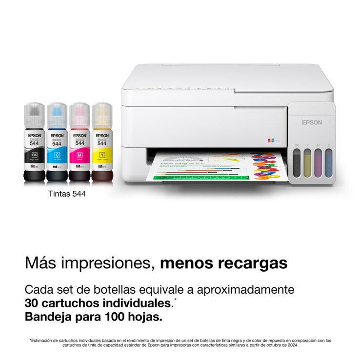 Epson Impresora Multifuncional Ecotank a Color Inalámbrica L3352 — Imagen 4 de 4
