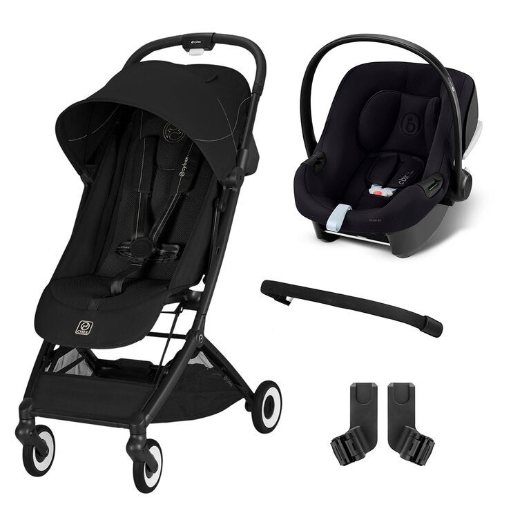 Cybex Carriola Orfeo y Autoasiento Aton Negro — Imagen 1 de 4
