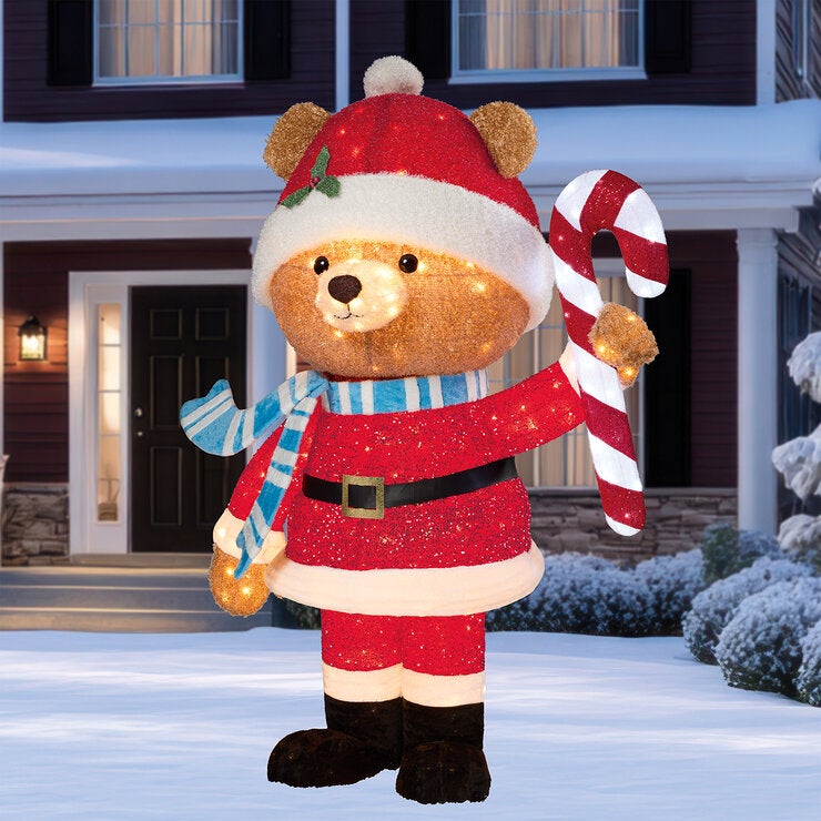 Santa Oso Decorativo con Luces Parpadeantes 2.1M — Imagen 1 de 4