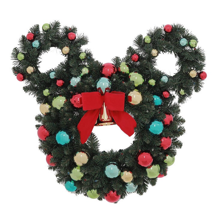 Corona de Disney Pre-Iluminada con Luces LED, Módelo Figura Mickey Mouse