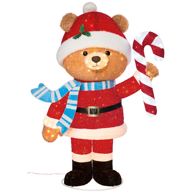 Santa Oso Decorativo con Luces Parpadeantes 2.1M — Imagen 3 de 4
