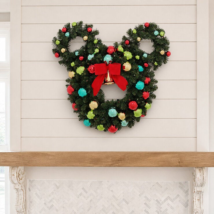Corona de Disney Pre-Iluminada con Luces LED, Módelo Figura Mickey Mouse — Imagen 3 de 4
