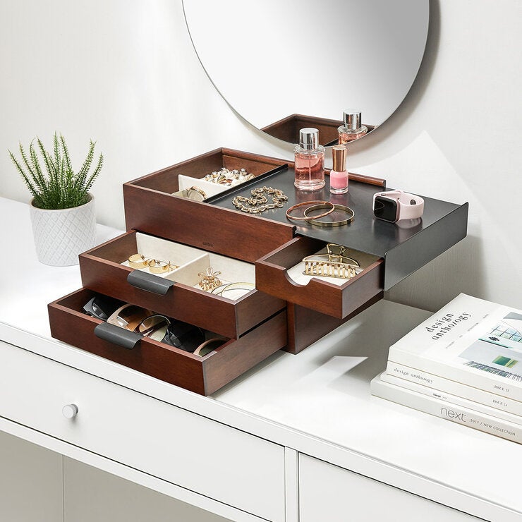 Umbra, Caja de Madera Para Almacenar Joyería — Imagen 3 de 4