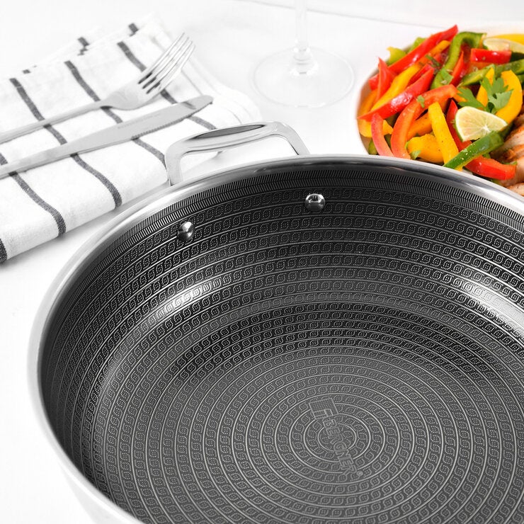 Bergner Sartén de Acero Inoxidable con Cerámica Antiadherente para Uso Diario con Tapa de 4.4 L — Imagen 4 de 4