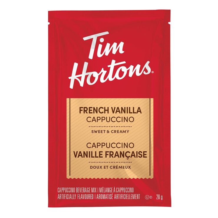 Tim Hortons: Polvo para Preparar Cappuccino Vainilla Francesa y Chocolate Caliente 30/28 g — Imagen 3 de 4