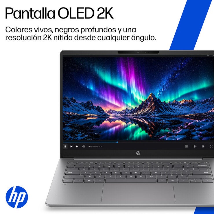 HP OmniBook 3 AI 14-hz0051la Laptop 14" 2K OLED Snapdragon X1 16GB 512GB SSD — Imagen 4 de 4