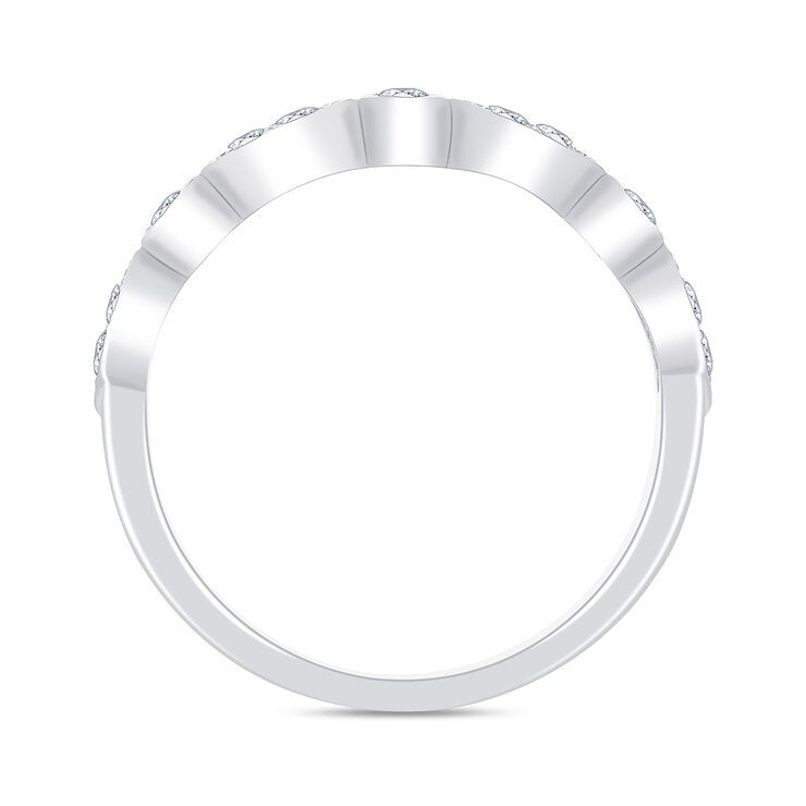 Anillo de Diamantes, 0.23 ct, Oro Blanco 14K — Imagen 2 de 4