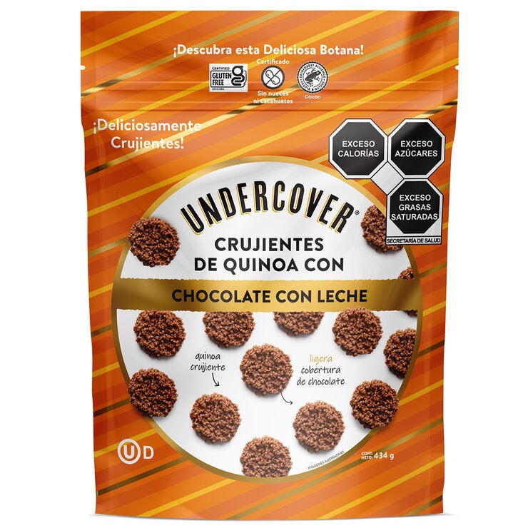 Undercover Crujientes de Quinoa con Chocolate con Leche 434 g — Imagen 1 de 2