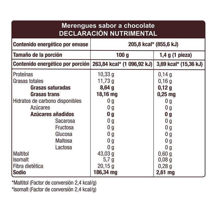 Don't Worry Merengues Chocolate y Cookies & Cream 2 pzas — Imagen 3 de 4