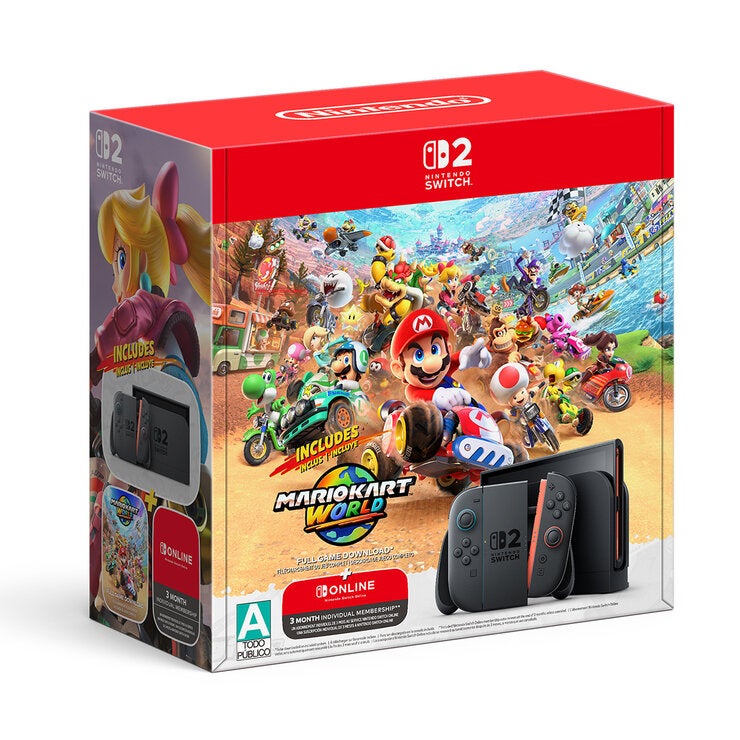 Nintendo Switch 2 Bundle: Mario Kart World + 3 Meses Nintendo Switch Online — Imagen 1 de 4