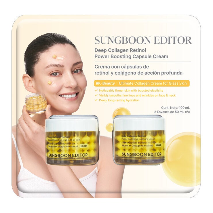 Sungboon Editor Crema Facial con cápsulas de Retinol y Colágeno 2 pzas — Imagen 1 de 4