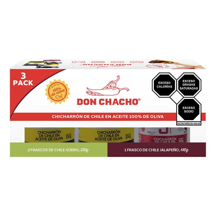 Don Chacho Chicharrón de Chile en Aceite de Oliva 3 pzs — Imagen 2 de 4