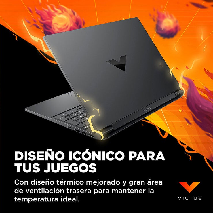 HP Victus 15-fb3031la Laptop Gaming 15.6" FHD NVIDIA GeForce RTX 3050 AMD Ryzen 7 7445H 12GB 512GB SSD — Imagen 2 de 4