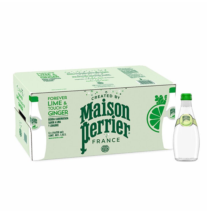 Maison Perrier Bebida Carbonatada Sabor Lima y Jengibre 24 pzas de 330 ml — Imagen 1 de 2