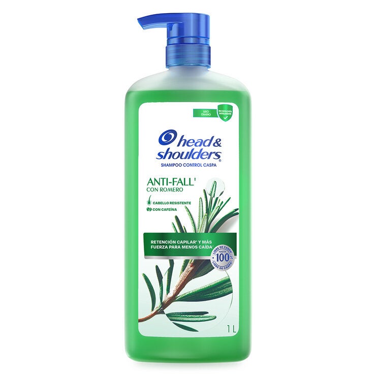 Head & Shoulders Shampoo Control Caspa Anti-fall con Romero 1 L — Imagen 1 de 4