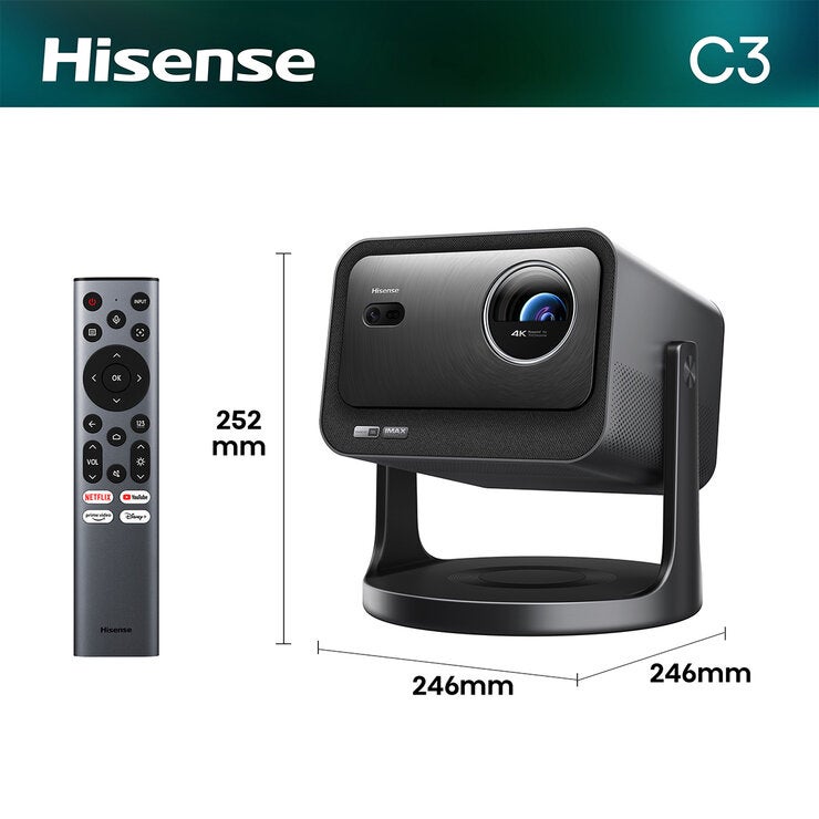 Hisense Miniproyector 65" - 300" UHD 4K C3 — Imagen 4 de 4
