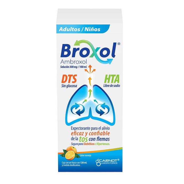 Broxol Solución 300mg/100 ml, 120 ml