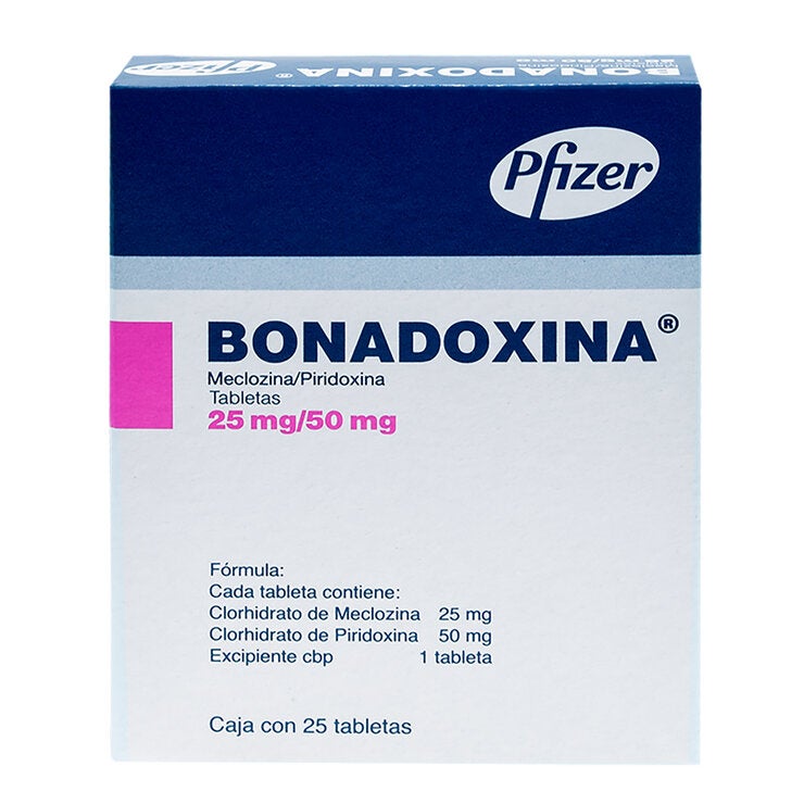 Bonadoxina 25 mg/ 50 mg Oral 25 Tabletas