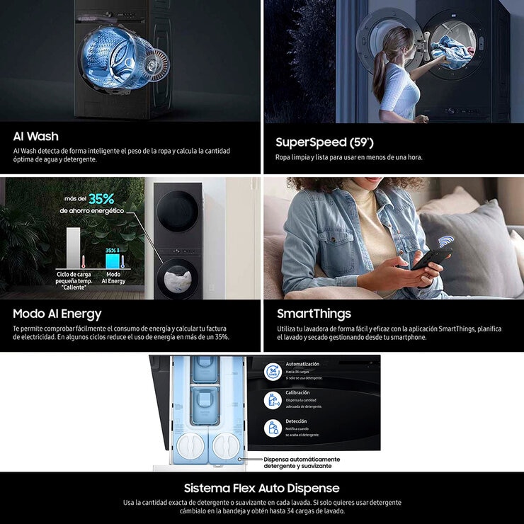 Samsung Bespoke AI Centro de Lavado 26 kg / 24 kg — Imagen 4 de 4