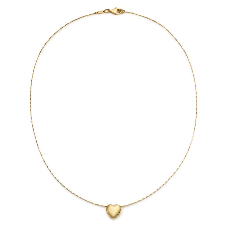 Dije de Corazon Inflado, Oro Amarillo 14K — Imagen 3 de 4