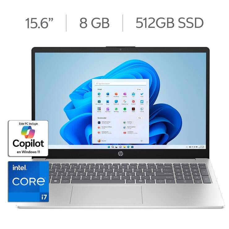 HP 15-fd0285la Laptop 15.6" Full HD Intel Core i7 8GB 512GB SSD