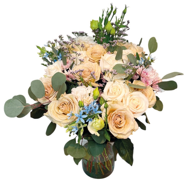 PREVENTA Chiltepec, Bouquet de Flores con Florero para Día de las Madres — Imagen 3 de 4
