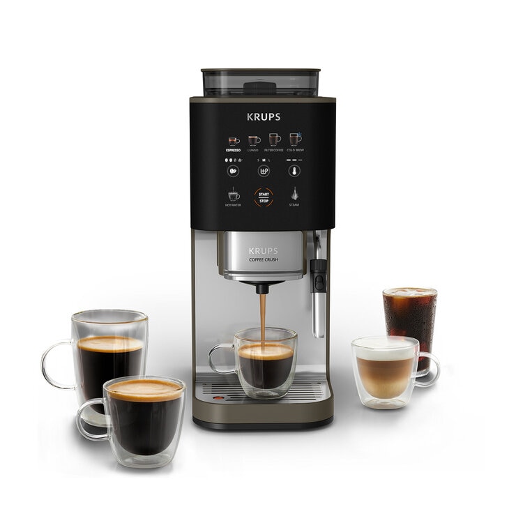 Krups Coffee Krush Experience, Cafetera Automática con Espumador de Leche