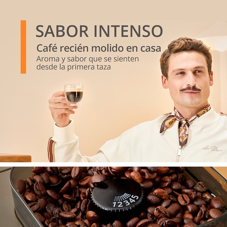 Krups Coffee Krush Experience, Cafetera Automática con Espumador de Leche — Imagen 3 de 4