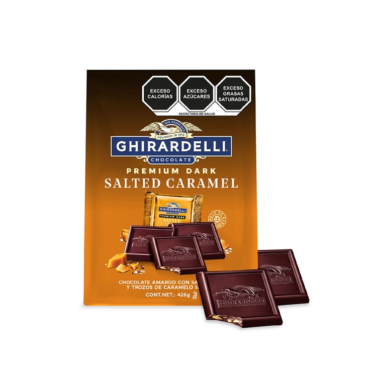 Ghirardelli Chocolate Amargo con Trozos de Caramelo Salado 426 g — Imagen 1 de 4