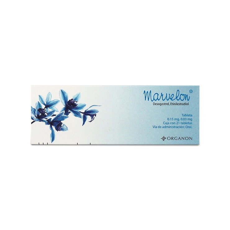 Marvelon 0.15/0.03 mg 21 Tabletas