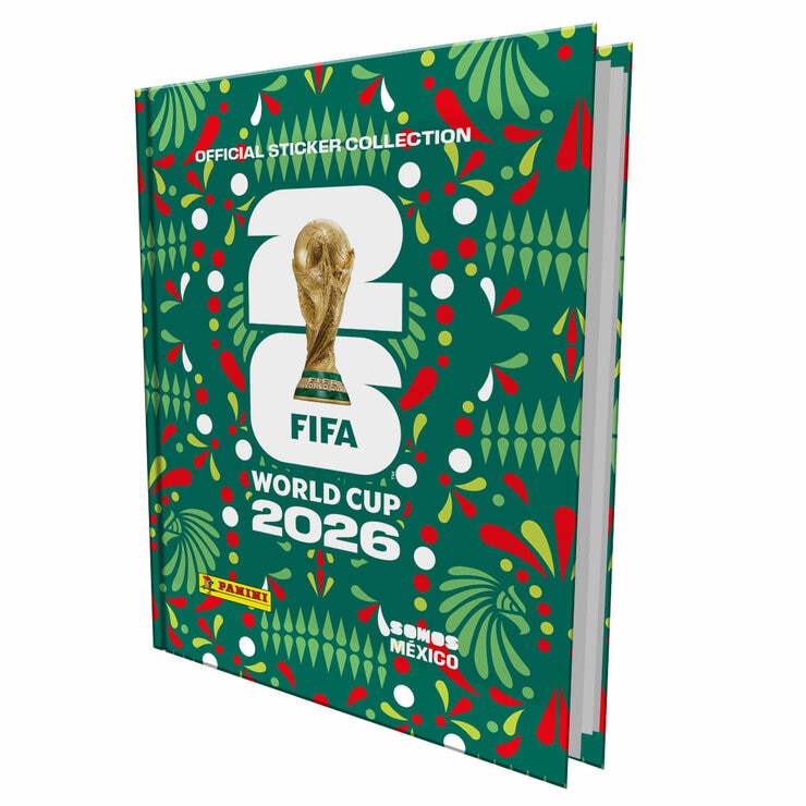 Panini Álbum, FIFA™ World Cup 2026, Pasta Dura +100 sobres +1 Pasaporte+16 Estampas con Imágenes de las 16 sedes de la Copa del Mundo — Imagen 1 de 4