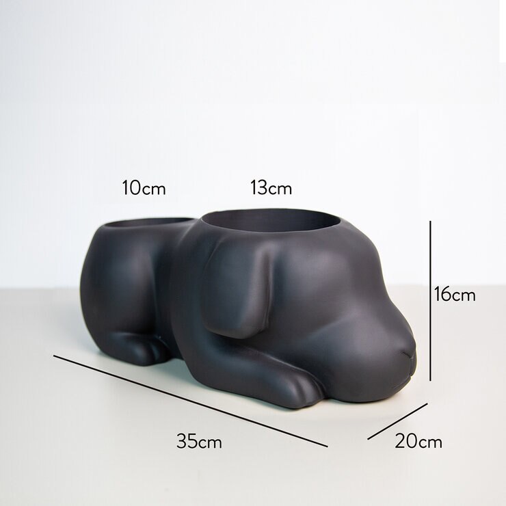 Estudio Floga, Molcas Maceta de Perro Negro — Imagen 2 de 4