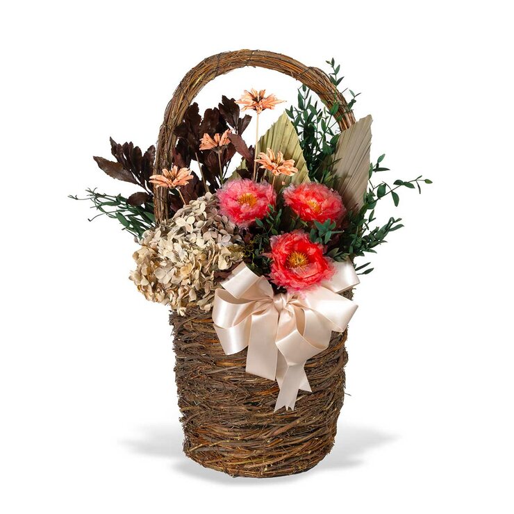 Daysa, Arreglo de Flores Preservadas en Canasta Natural — Imagen 2 de 4