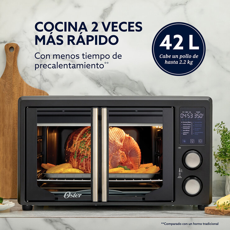 Oster, Horno con Freidora de Aire 42 Litros con Recubrimiento DiamondForce — Imagen 3 de 4